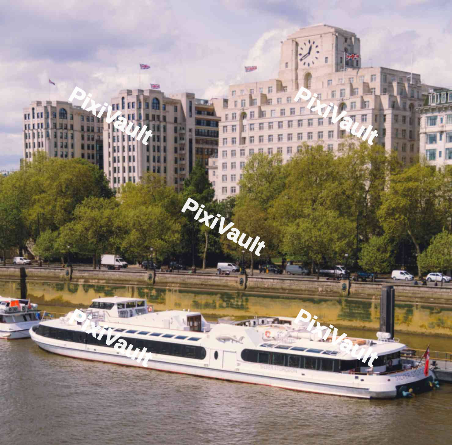 Ferry On The Thames
